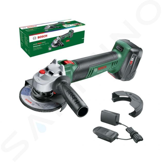 Bosch Gereedschap - 18 V ACCU haakse slijper 125 mm, 2x accu 4,0 Ah, oplader 06033E5004
