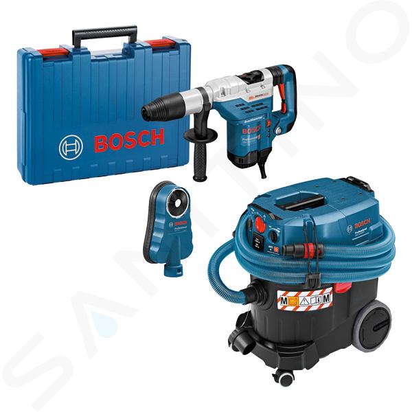 Bosch Náradie - Súprava kombinovaného kladiva, priemyselného vysávača a adaptéra 0615A5004J