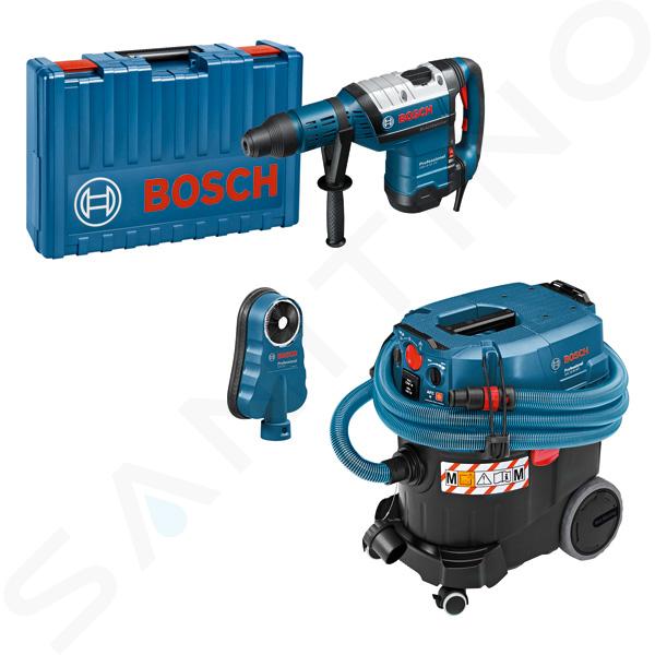 Bosch Náradie - Súprava kombinovaného kladiva, priemyselného vysávača a adaptéra 0615A5004K