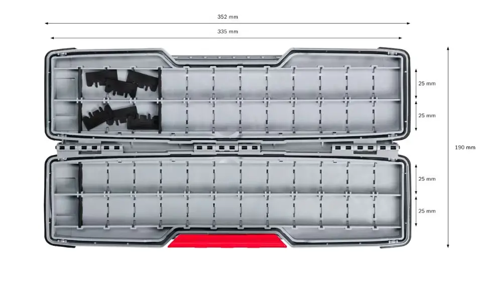 Bosch Accesorios - Organizador PRO Tough Box, grande 2607011826