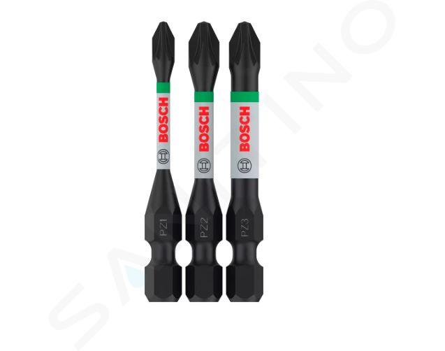 Bosch Príslušenstvo - 3-dielna súprava predĺžených bitov PZ, dĺžka 55 mm 2608521U57