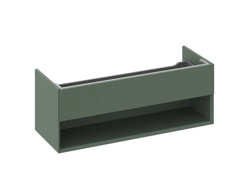 Ravak Lite - Umývadlová skrinka 120x45x43 cm, 1 zásuvka, Grey Green X000001870