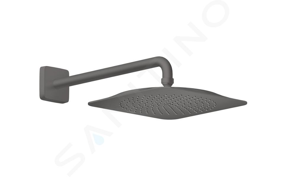 Axor Citterio C - Douche de tête 27x27 cm, chrome noir brossé 28790340