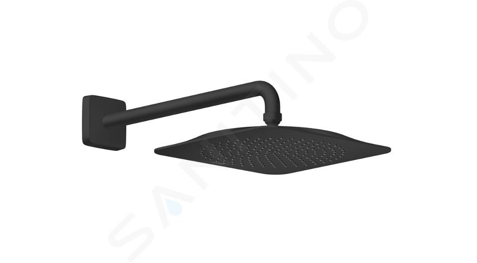 Axor Citterio C - Douche de tête, 27x27 cm, EcoSmart, noir mat 28791670
