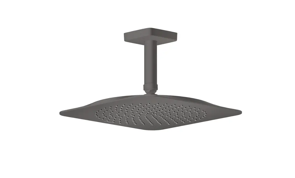 Levně Axor Citterio C - Hlavová sprcha 27x27 cm, kartáčovaný černý chrom 28792340