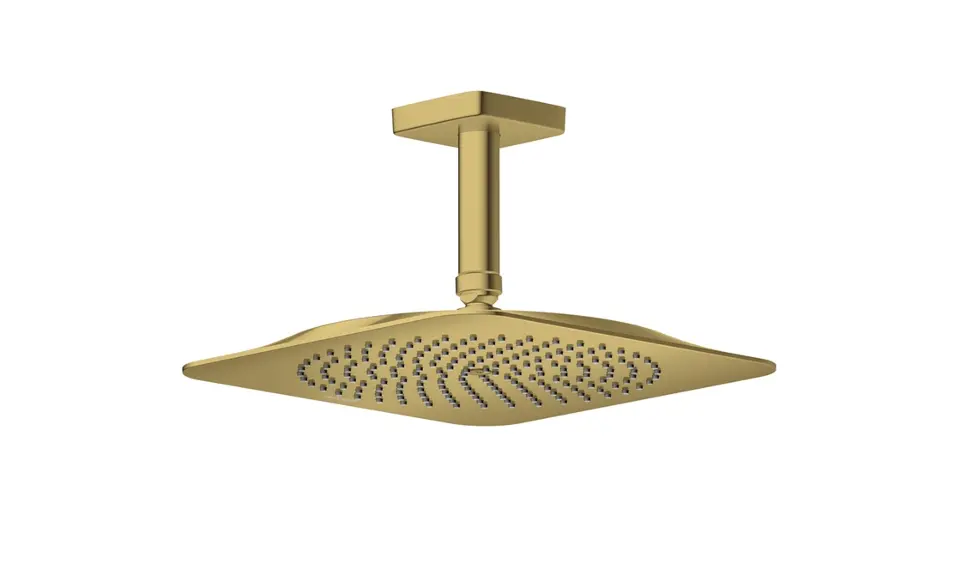 Levně Axor Citterio C - Hlavová sprcha 27x27 cm, leštěný vzhled zlata 28792990