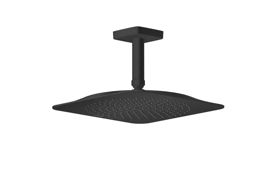 Levně Axor Citterio C - Hlavová sprcha 27x27 cm, EcoSmart, matná černá 28793670