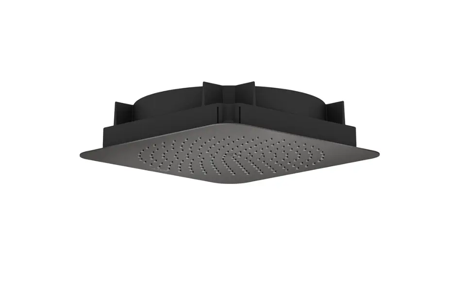 Levně Axor Citterio C - Hlavová sprcha 27x27 cm, kartáčovaný černý chrom 28794340