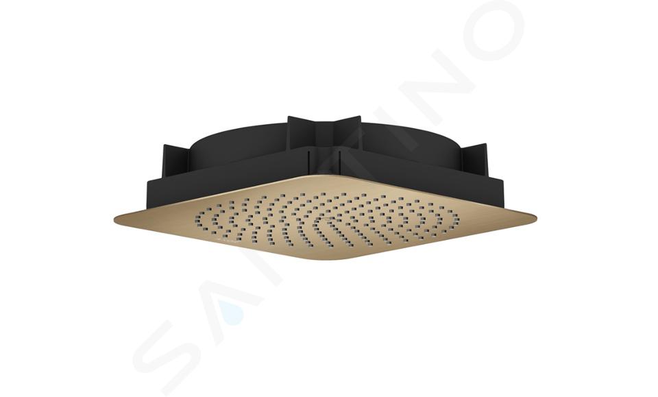 Axor Citterio C - Hlavová sprcha 27x27 cm, EcoSmart, kefovaný bronz 28795140