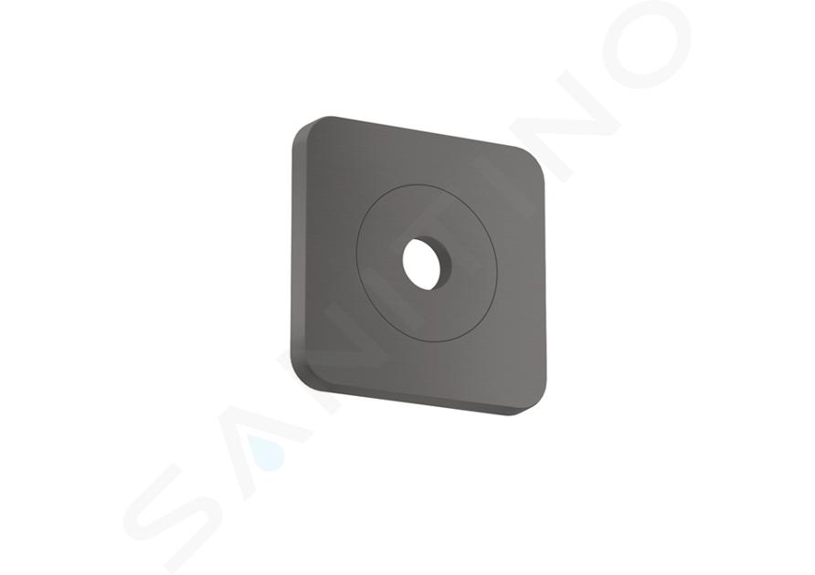 Axor Citterio C - Afdekrozet 12x12 cm, geborsteld zwart chroom 28801340