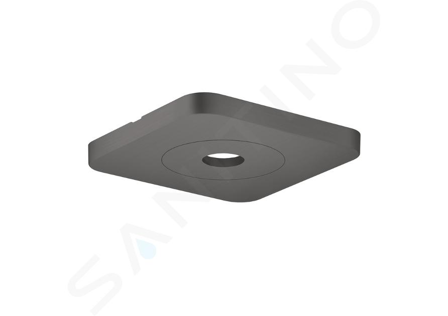 Axor Citterio C - Abdeckrosette 12x12 cm, Chrom schwarz gebürstet 28802340