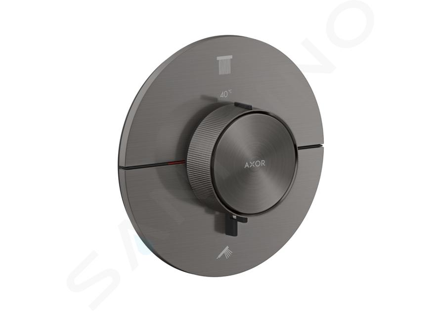 Axor ShowerSelect ID - Termostatická batéria pod omietku, na 2 spotrebiče, kefovaný čierny chróm 36750340