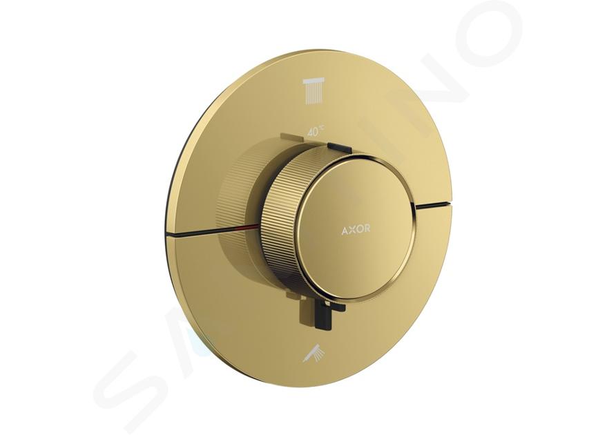 Axor ShowerSelect ID - Termostatická batéria pod omietku, na 2 spotrebiče, leštený vzhľad zlata 36750990