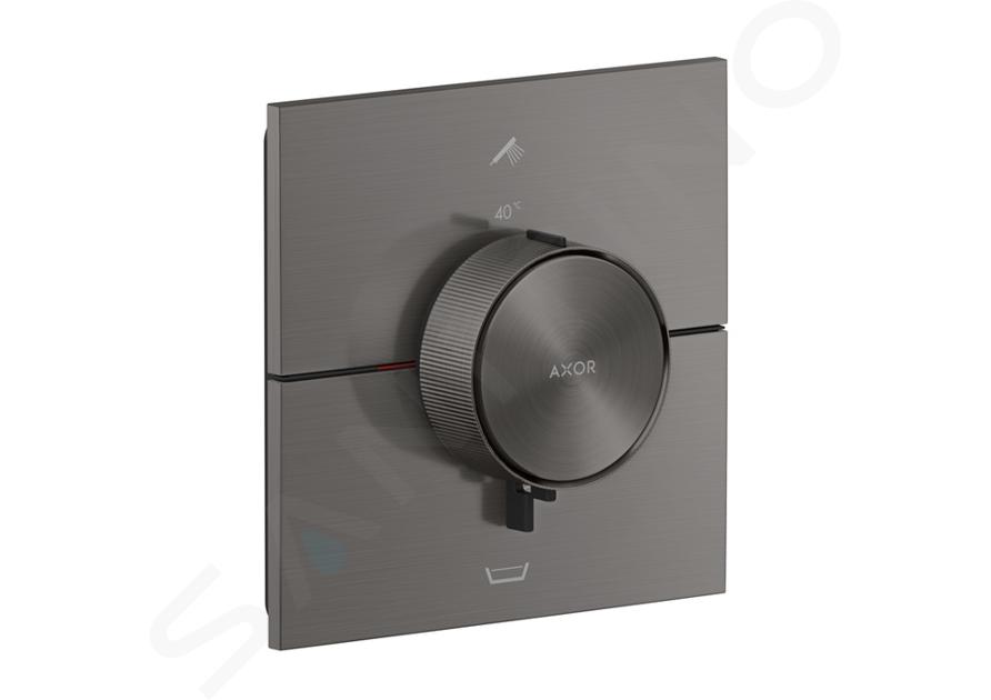 Axor ShowerSelect ID - Termostatická batéria pod omietku, na 2 spotrebiče, kefovaný čierny chróm 36753340
