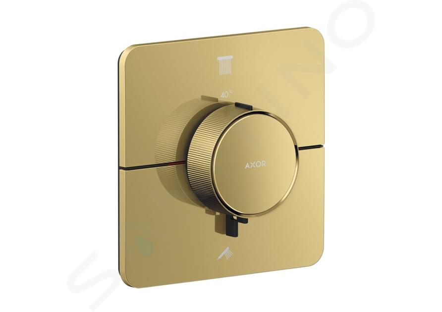 Axor ShowerSelect ID - Termostatická batéria pod omietku, na 2 spotrebiče, leštený vzhľad zlata 36754990