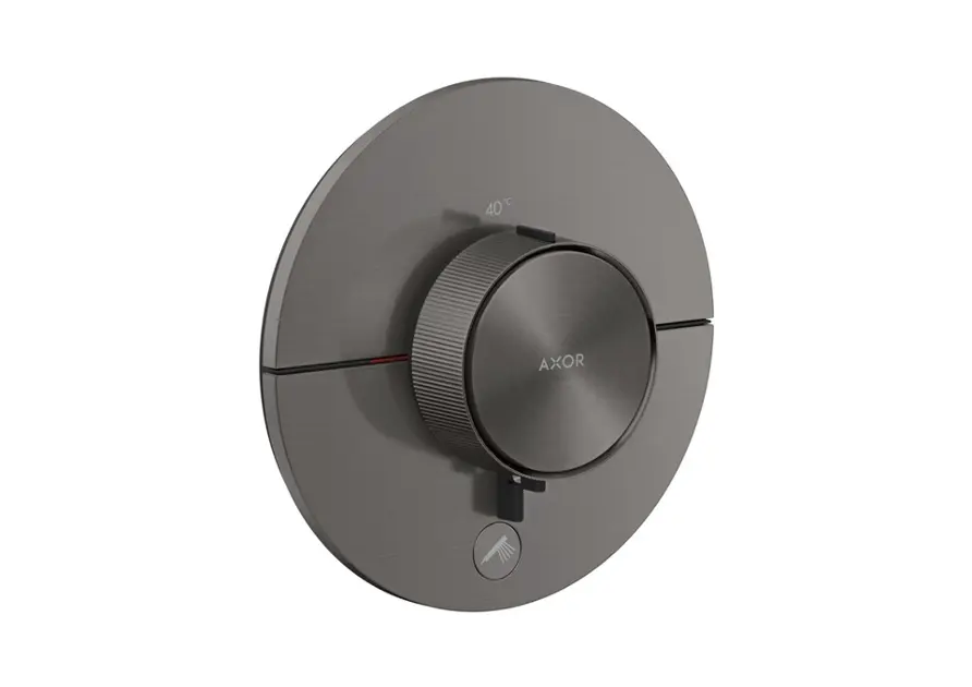 Levně Axor ShowerSelect ID - Termostatická sprchová baterie pod omítku, HighFlow, kartáčovaný černý chrom 36776340