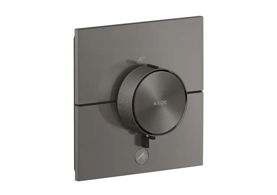 Levně Axor ShowerSelect ID - Termostatická sprchová baterie pod omítku, HighFlow, kartáčovaný černý chrom 36777340