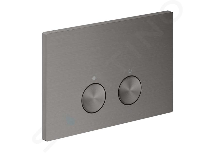 Axor FlushPlate - Ovládanie splachovania, kefovaný čierny chróm 42530340