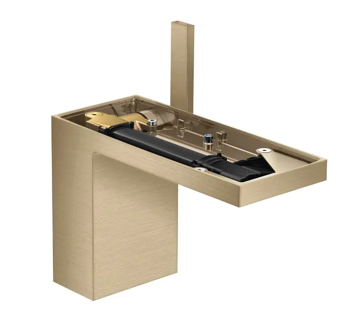 Axor MyEdition - Umyvadlová baterie s výpustí Push-Open, EcoSmart, kartáčovaný bronz/bez destičky 47032140