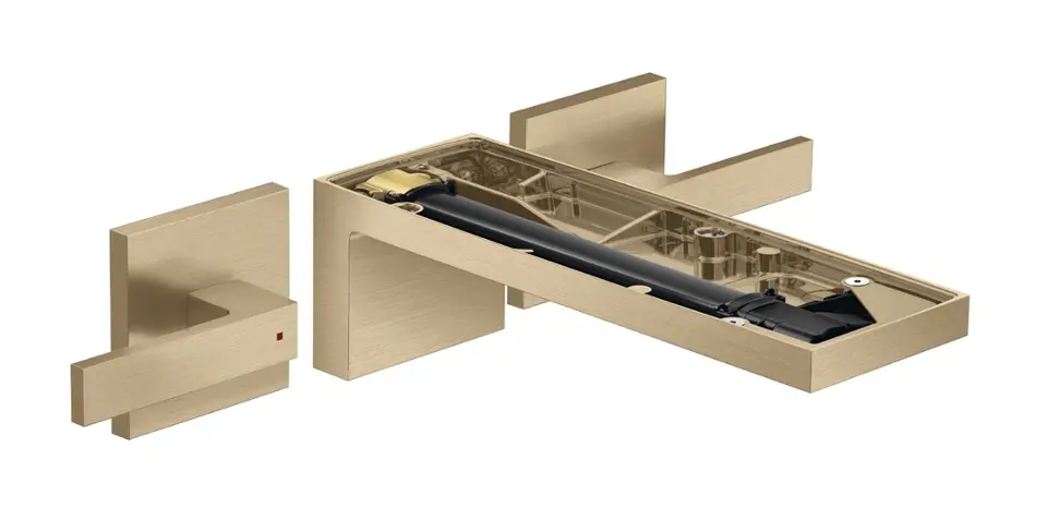 Axor MyEdition - Umyvadlová baterie pod omítku, s výpustí, EcoSmart, kartáčovaný bronz/bez destičky 47082140
