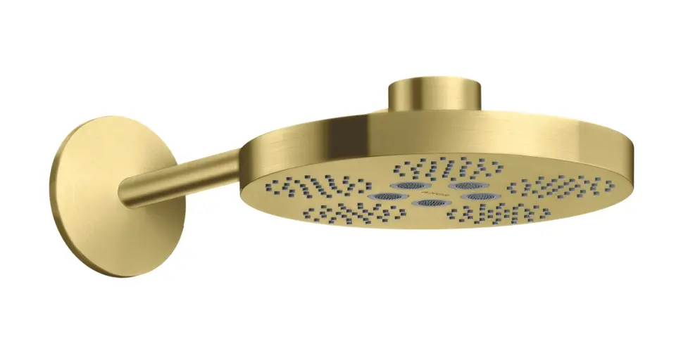 Levně Axor One - Hlavová sprcha, průměr 28 cm, 2 proudy, kartáčovaná mosaz 48492950