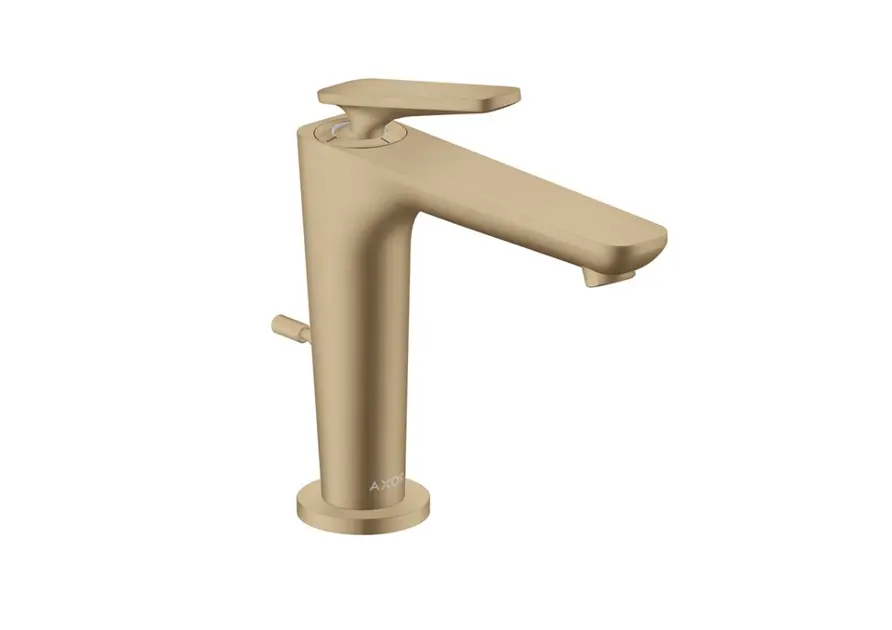 Levně Axor Citterio C - Umyvadlová baterie s výpustí, EcoSmart, CoolStart, kartáčovaný bronz 49030140