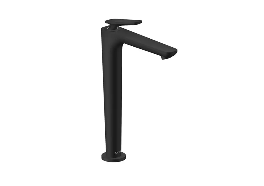 Grifo Monomando Negro Grifo Lavabo AM.PM Negro Con Desagüe Click - Cartucho Cerámica 30mm SoftMotion Grifo Baño Negro Mate