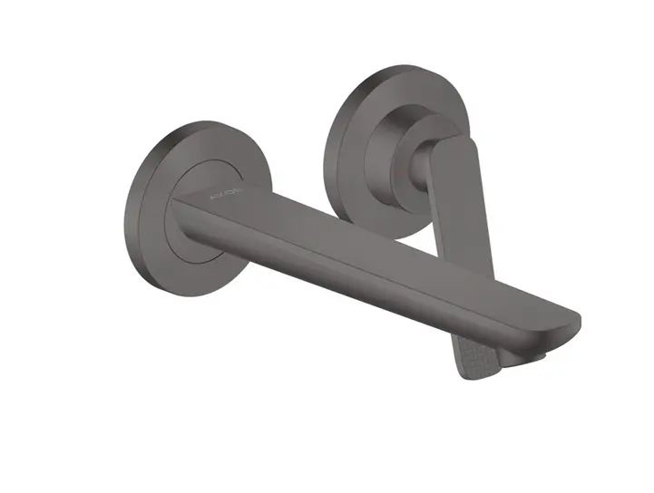 Axor Citterio C - Mitigeur de lavabo encastré, avec bonde, installation 2 trous, EcoSmart, chrome noir brossé 49111340