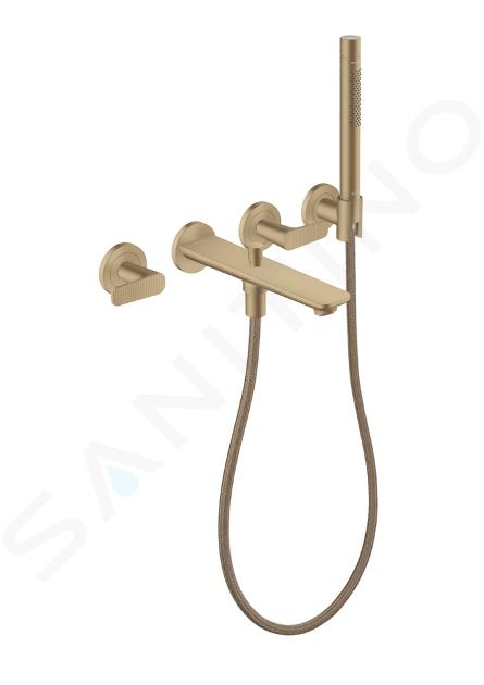 Axor Citterio C - Inbouw badkraan, 4-gats installatie, met accessoires, geborsteld brons 49481140
