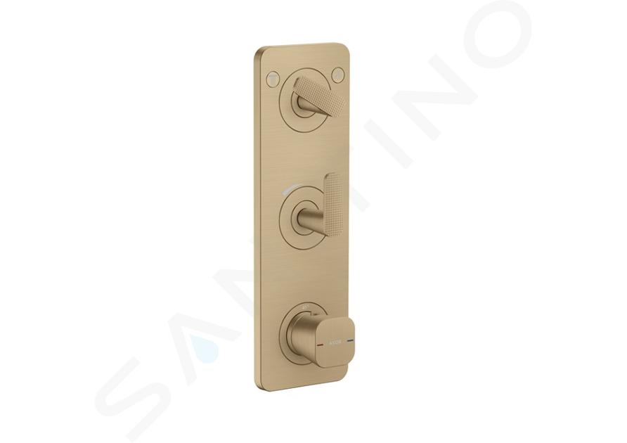 Axor Citterio C - Unterputz-Thermostatarmatur, für 2 Verbraucher, Bronze gebürstet 49701140