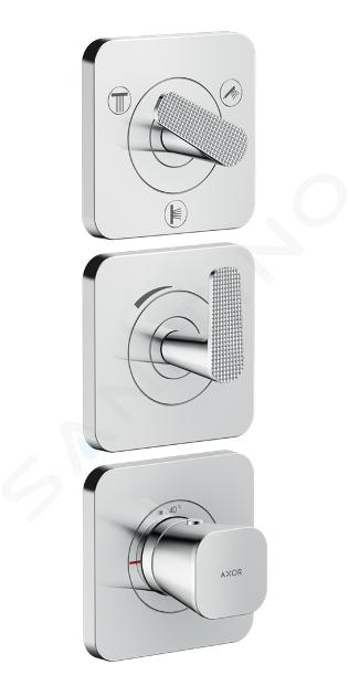 Axor Citterio C - Termostatická batéria pod omietku, na 3 spotrebiče, chróm 49711000