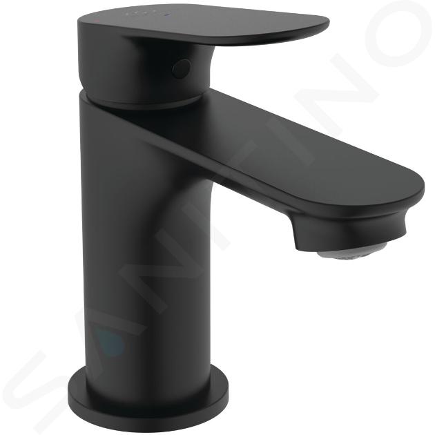 Ideal Standard Ceralife O - Umývadlová batéria s výpusťou ClickClack, BlueStart, hodvábna čierna BE004XG