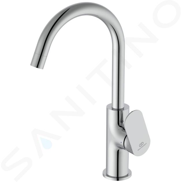 Ideal Standard Ceralife O - Umývadlová batéria s otočným výtokom a výpusťou Click-Clack, chróm BE016AA