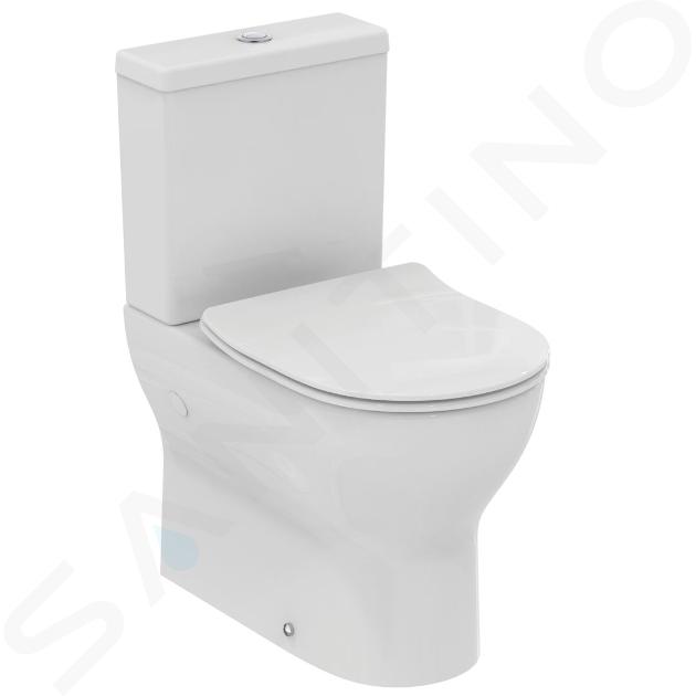 Ideal Standard Eurovit - Toiletcombinatie met SoftClose-zitting, vario afvoer, RimLS+, wit E336301