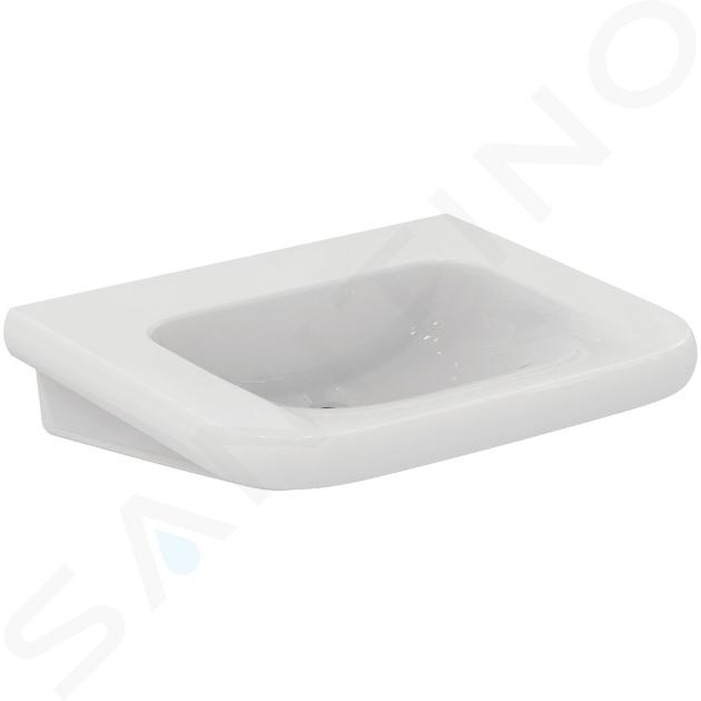 Ideal Standard Contour 21+ - Umyvadlo bezbariérové 65x56 cm, bez přepadu, bez otvoru pro baterii, SmartGuard+, bílá E3624HY