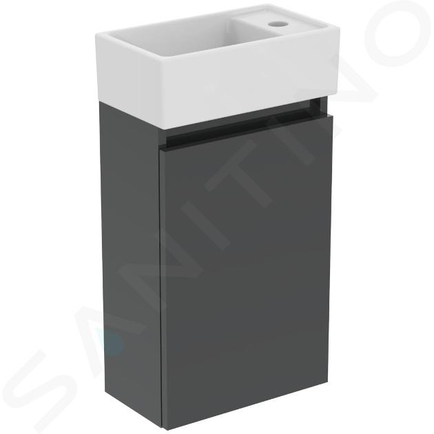 Ideal Standard Eurovit+ - Skrinka s umývadielkom, 55x35x20 cm, 1 dvierka, tmavo sivá R0569TI