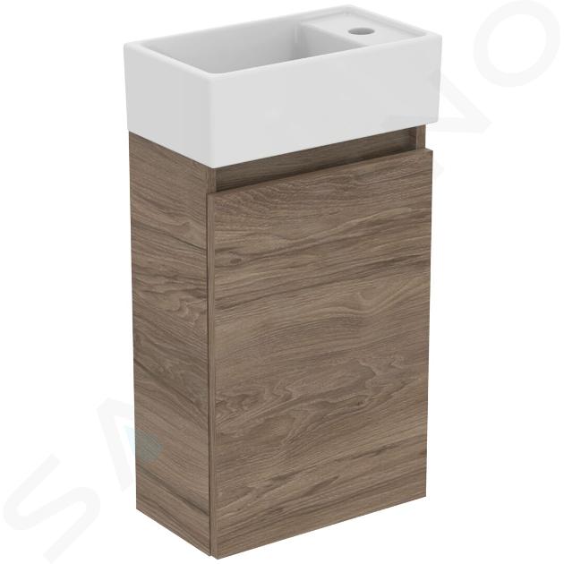 Ideal Standard Eurovit+ - Skrinka s umývadielkom, 55x35x20 cm, 1 dvierka, orech R0569Y9