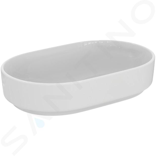 Ideal Standard i.Life O - Opzetwastafel 60x38 cm, zonder overloop, wit T573101