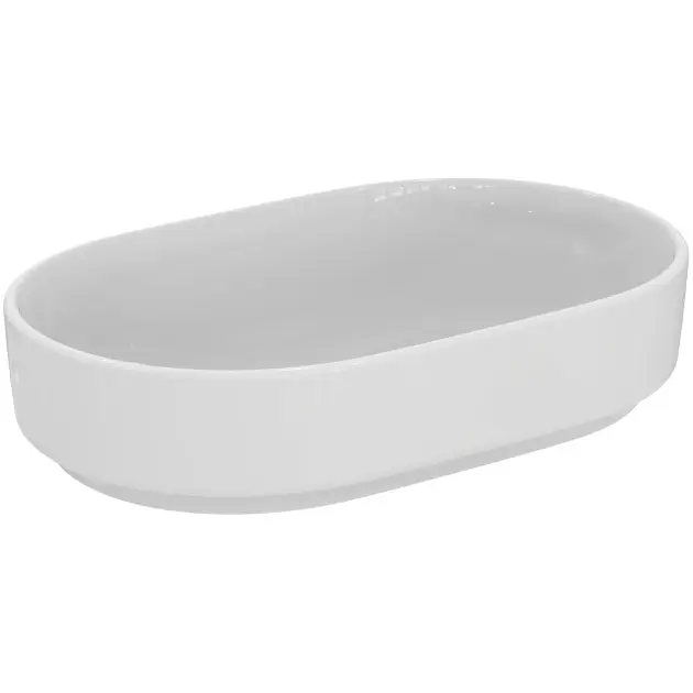 LIFEZEAL Opzetwastafel Badkamer 60 X 35 X 11 Cm - Porseleinen Rechthoekig - Wit