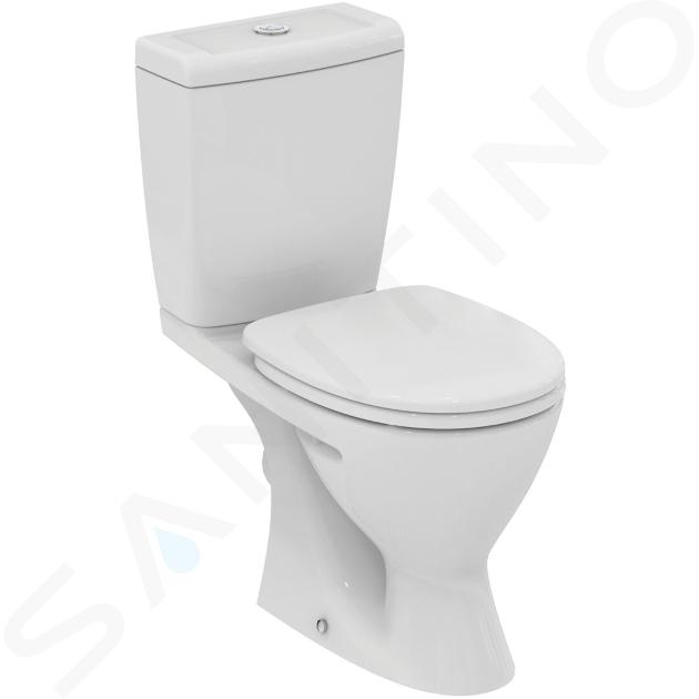 Ideal Standard Eurovit+ - Duoblok met zitting, achteruitlaat, wit V337001