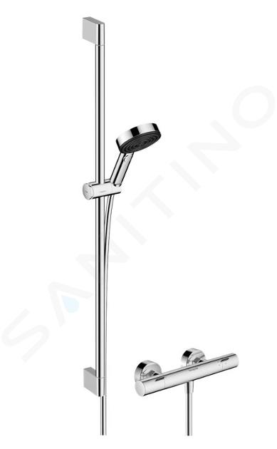 Hansgrohe Pulsify Select S - Sprchový set s termostatem, 3 proudy, EcoSmart, chrom 24261000