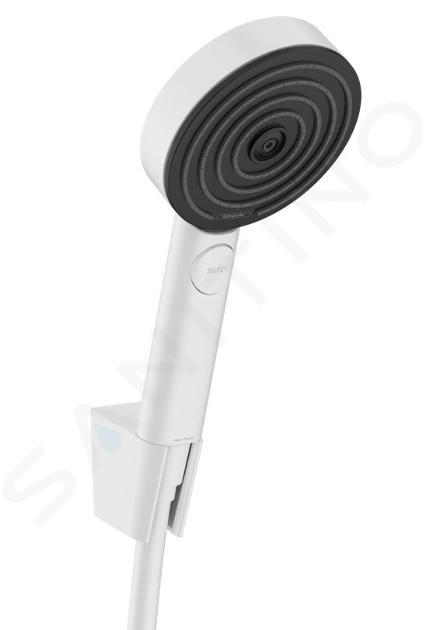 Hansgrohe Pulsify Select S - Set sprchové hlavice, držáku a hadice, 3 proudy, EcoSmart, matná bílá 24306700