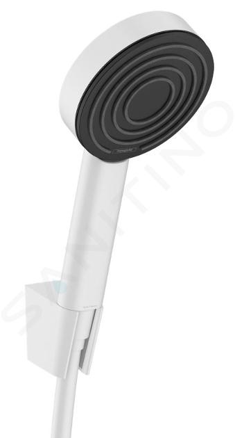 Hansgrohe Pulsify S - Set sprchové hlavice, držáku a hadice, EcoSmart+, matná bílá 24307700