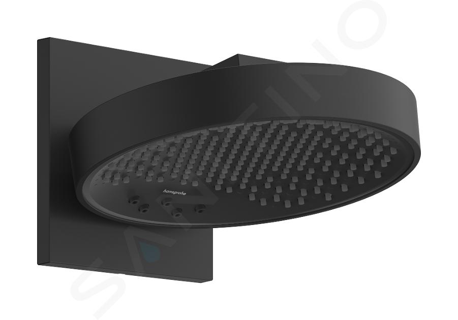 Hansgrohe Rainfinity - Soffione doccia, diametro 25 cm, 3 getti, EcoSmart, nero opaco 26233670