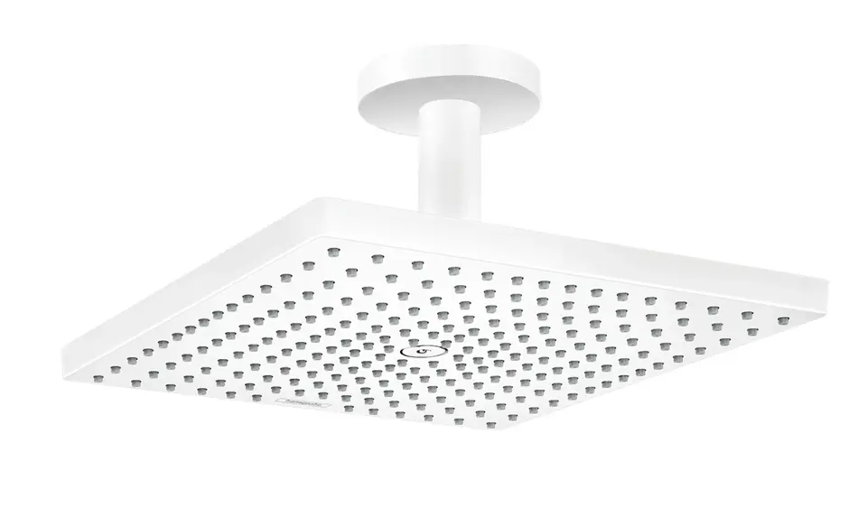 Levně Hansgrohe Raindance E - Hlavová sprcha, 30x30 cm, EcoSmart, matná bílá 26251700