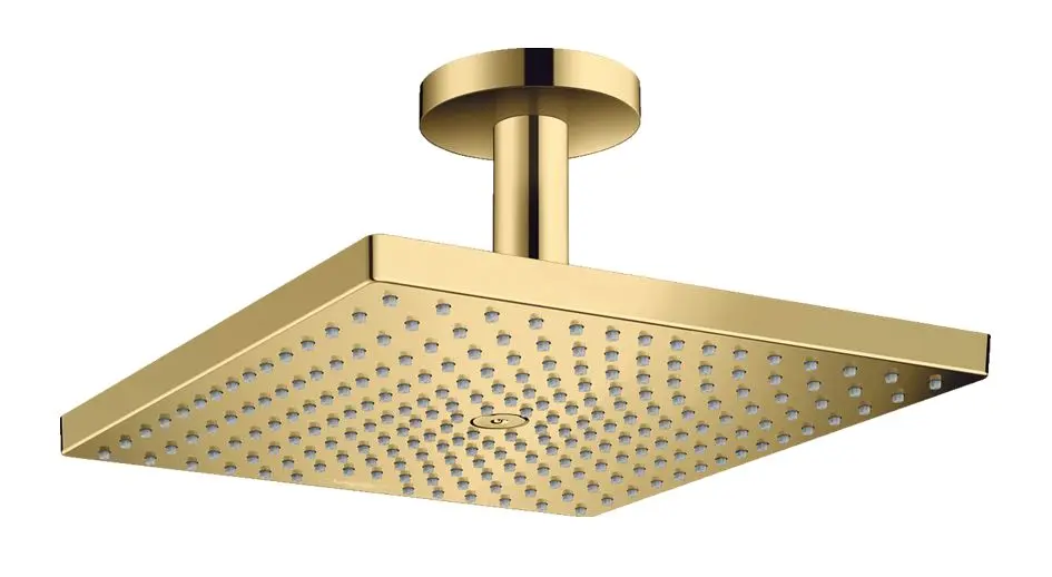 Levně Hansgrohe Raindance E - Hlavová sprcha, 30x30 cm, EcoSmart, leštěný vzhled zlata 26251990