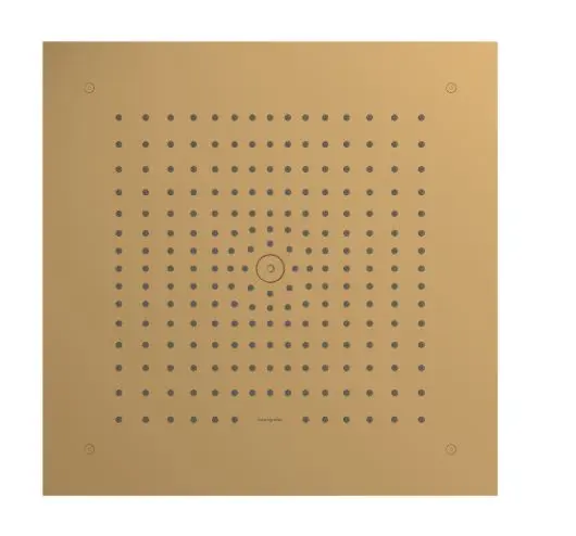 Levně Hansgrohe Raindance E - Hlavová sprcha, 40x40 cm, EcoSmart, kartáčovaný bronz 26253140