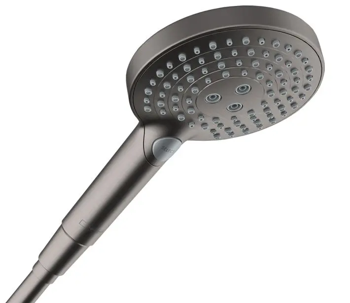 Hansgrohe Raindance Select S - Duschhuvud, 3 strålar, EcoSmart+, borstad svart krom 26516340