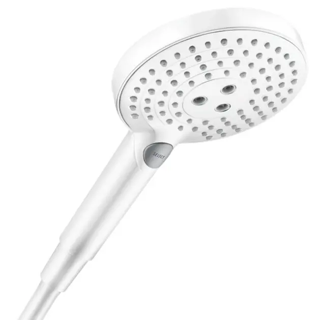 Hansgrohe Raindance Select S - Duschhuvud, 3 strålar, EcoSmart+, matt vit 26516700
