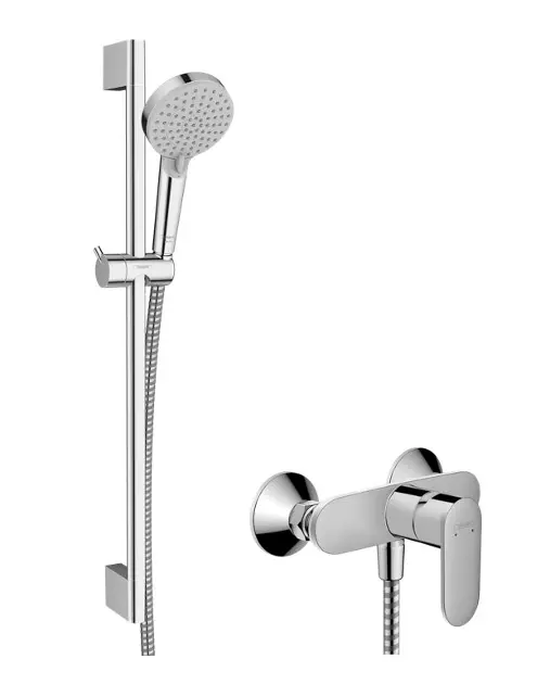 Hansgrohe Vernis Blend - Doucheset met kraan, 2 stralen, EcoSmart, chroom 26957000